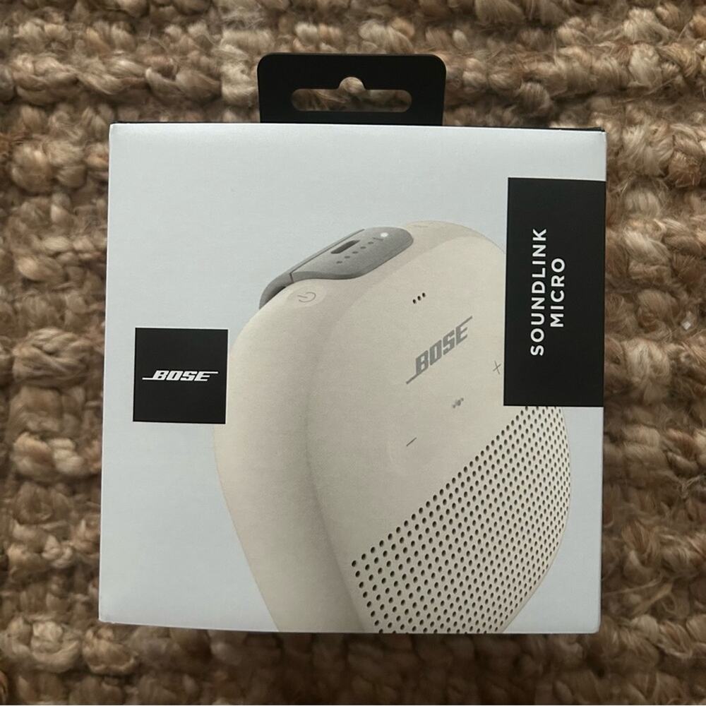 Bose SoundLink Micro Bluetooth Speaker – White Smoke – Open Box, Like New
